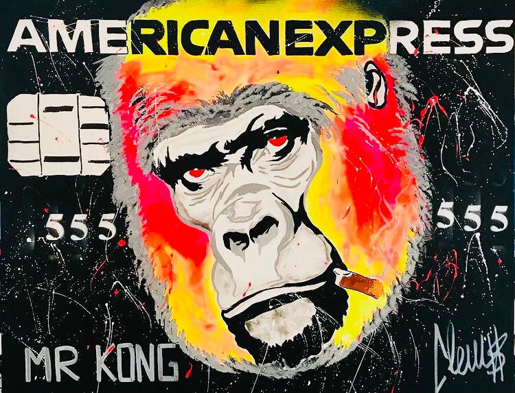 Tableau Kong American Express de l'artiste Clem$