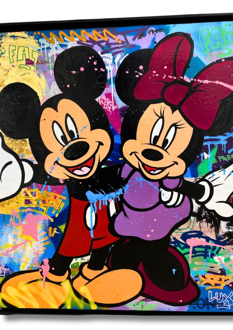 Tableau de Mickey et Minnie