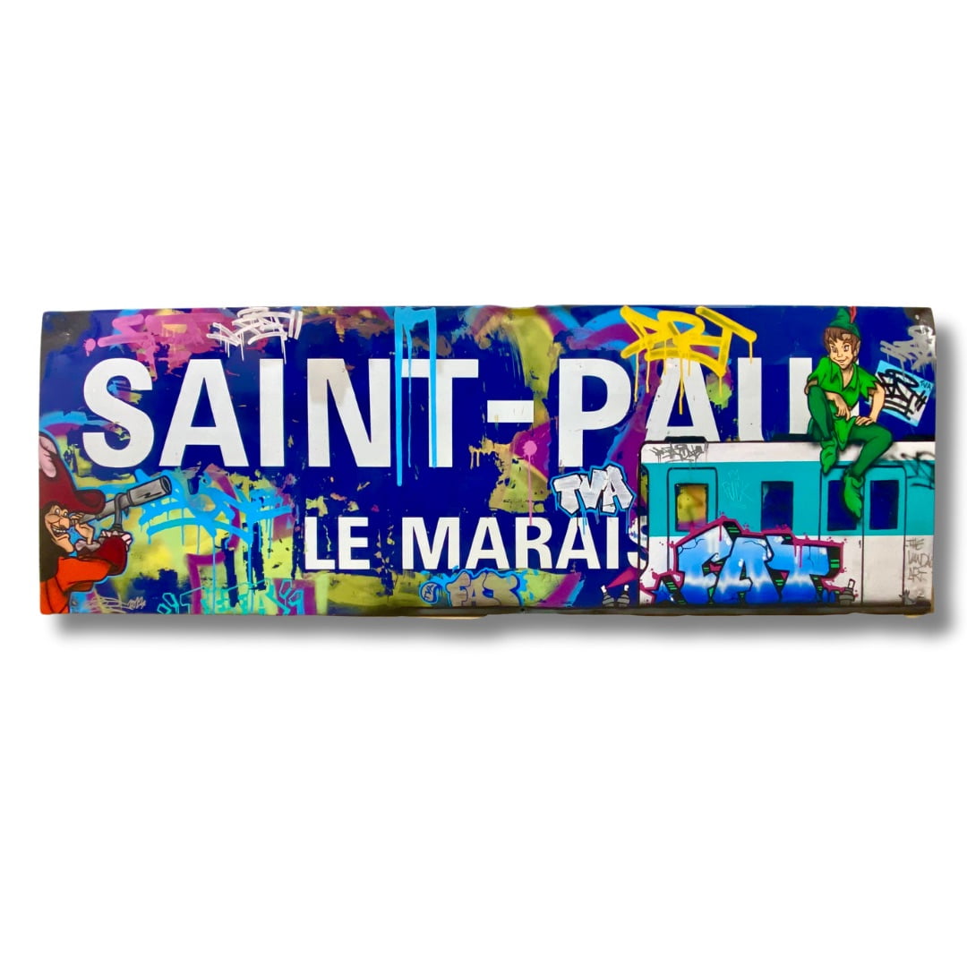 Plaque de métro Saint-Paul